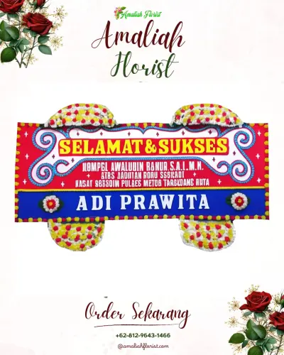 Karangan Bunga Ucapan Selamat di Gumingsir